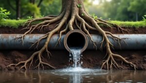 Canalisation enterrée cassée : Pourquoi les racines d’arbres sont-elles votre pire ennemi ?