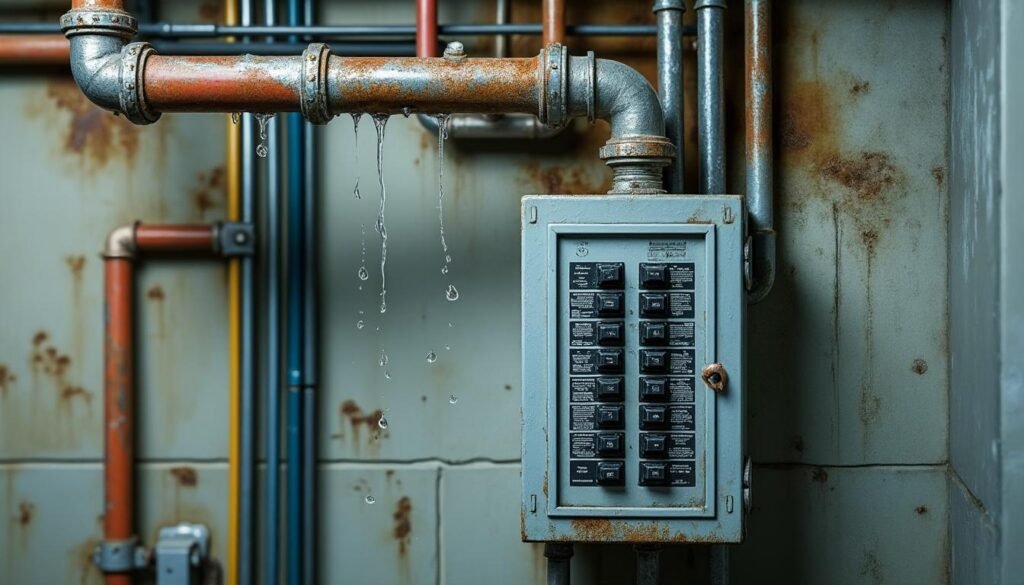 découvrez pourquoi une fuite d'eau au-dessus d'un tableau électrique présente un risque majeur de court-circuit et comment agir rapidement pour assurer la sécurité de votre installation électrique et plomberie.
