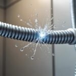 découvrez pourquoi une simple coupure dans un flexible de douche percé peut indiquer un problème de pression d'eau et comment y remédier efficacement.